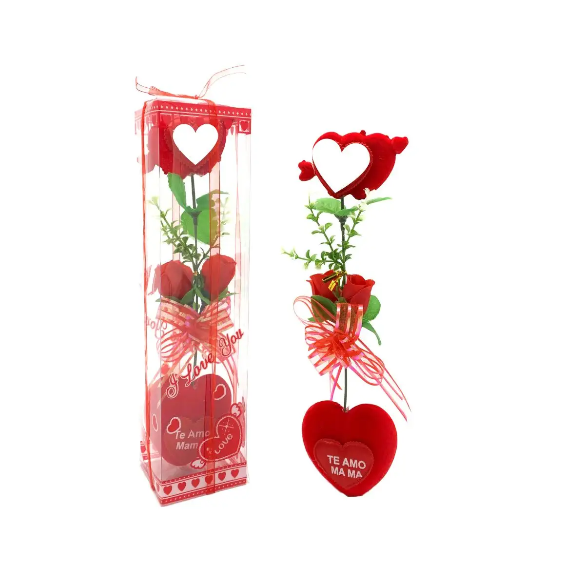 Caja flor corazón dia de la madre un