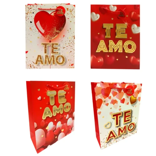 Bolsa de regalo ventana corazón 30x40 un