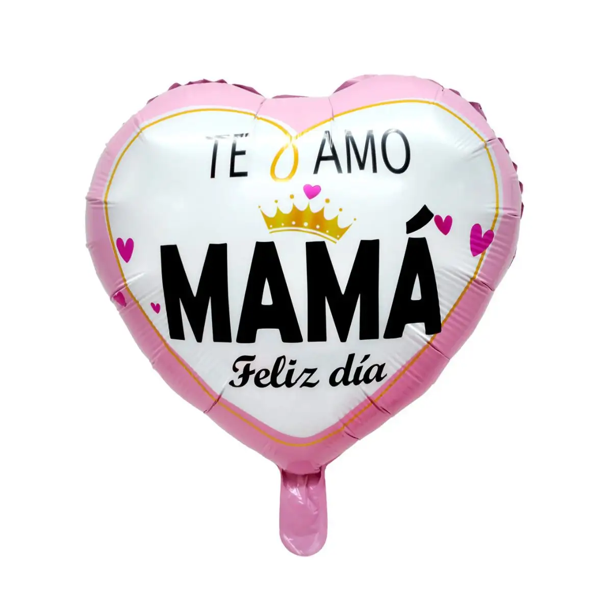 Globo 45cm feliz día de la mamá tq rosado un
