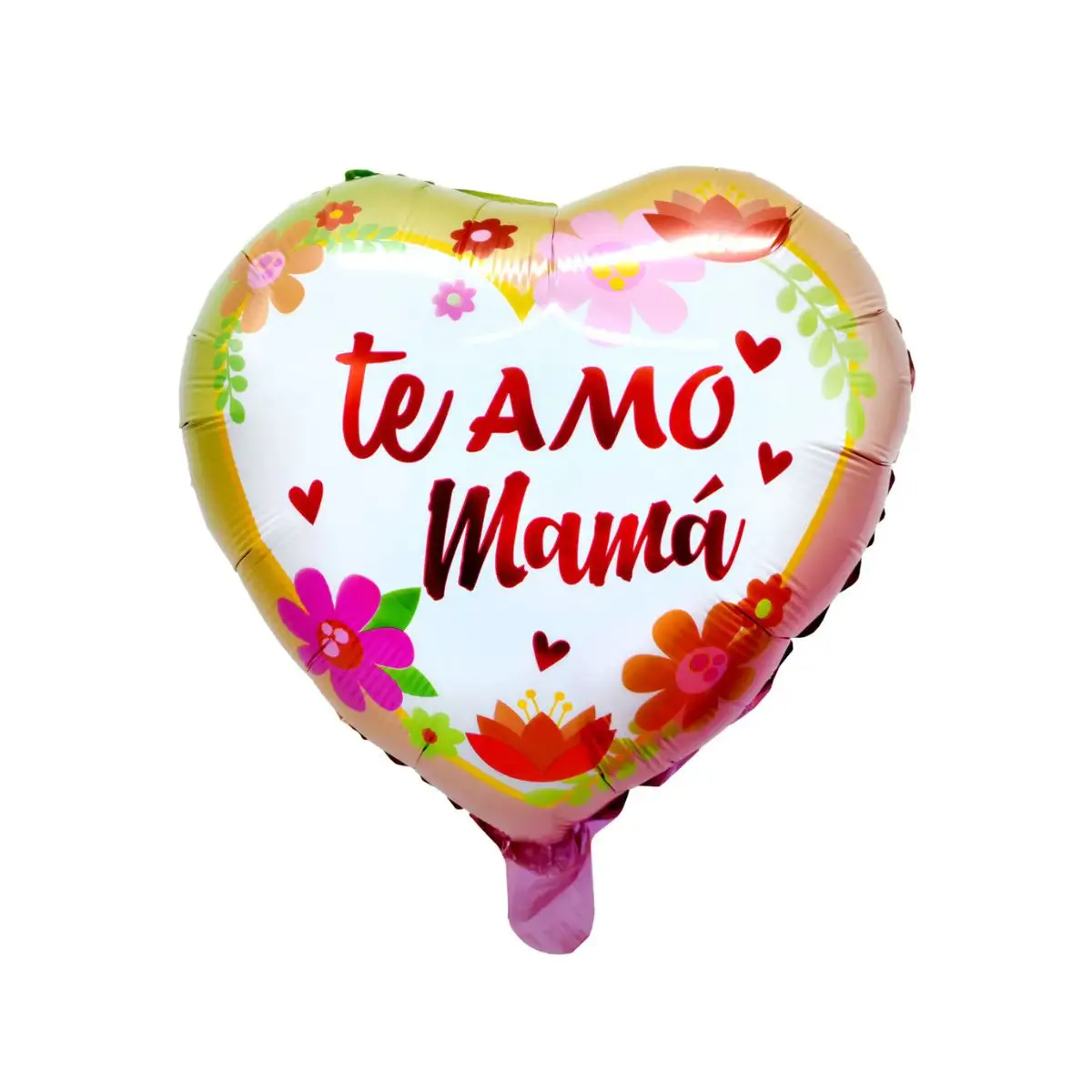 Globo 45cm te amo mamá floreado un