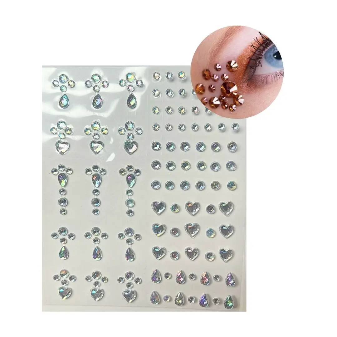 Adhesivo facial gota/corazón un