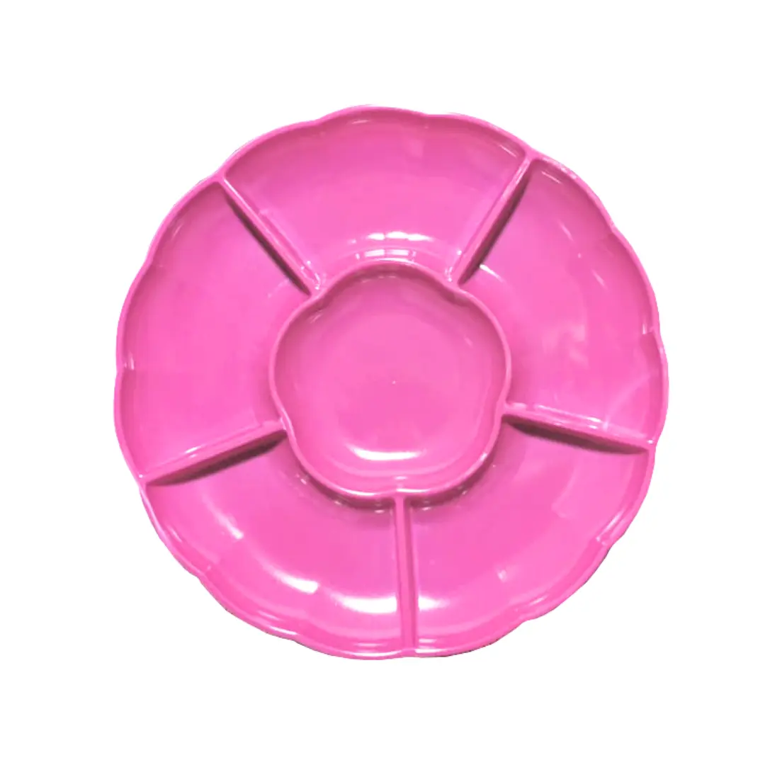 Bandeja 6 espacios fucsia 3un