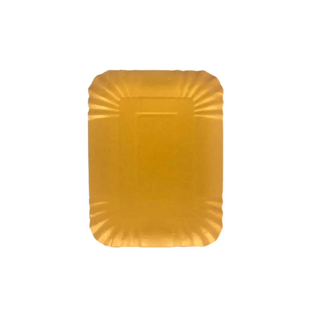 Bandeja rectangular 24.5x17.5 cmdorada un