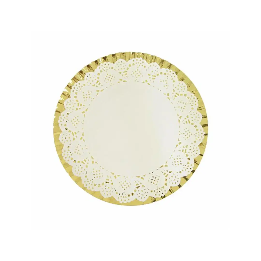 Bandeja redonda golden 25cm un