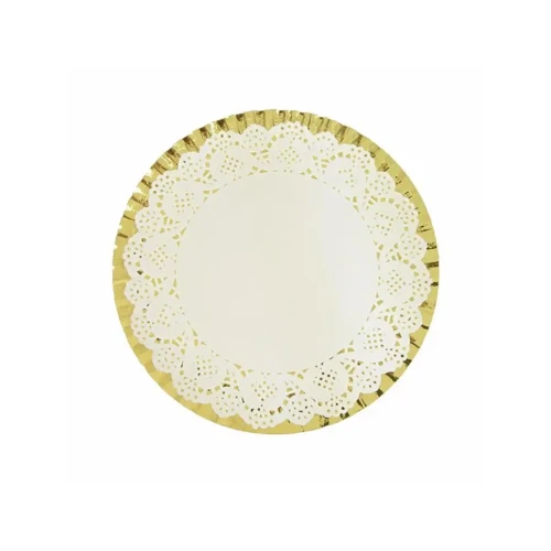 Bandeja redonda golden 25cm un