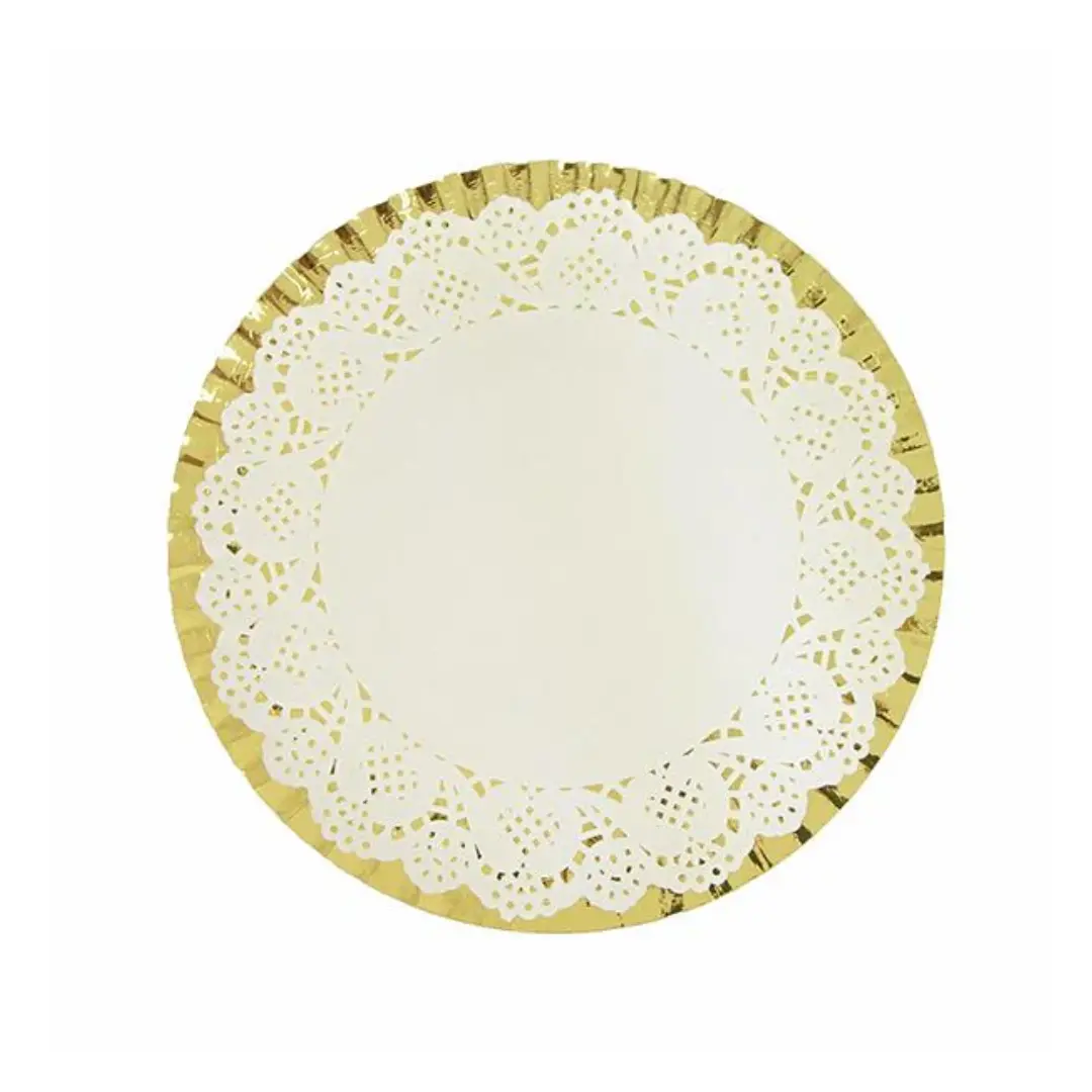 Bandeja redonda golden 30cm un