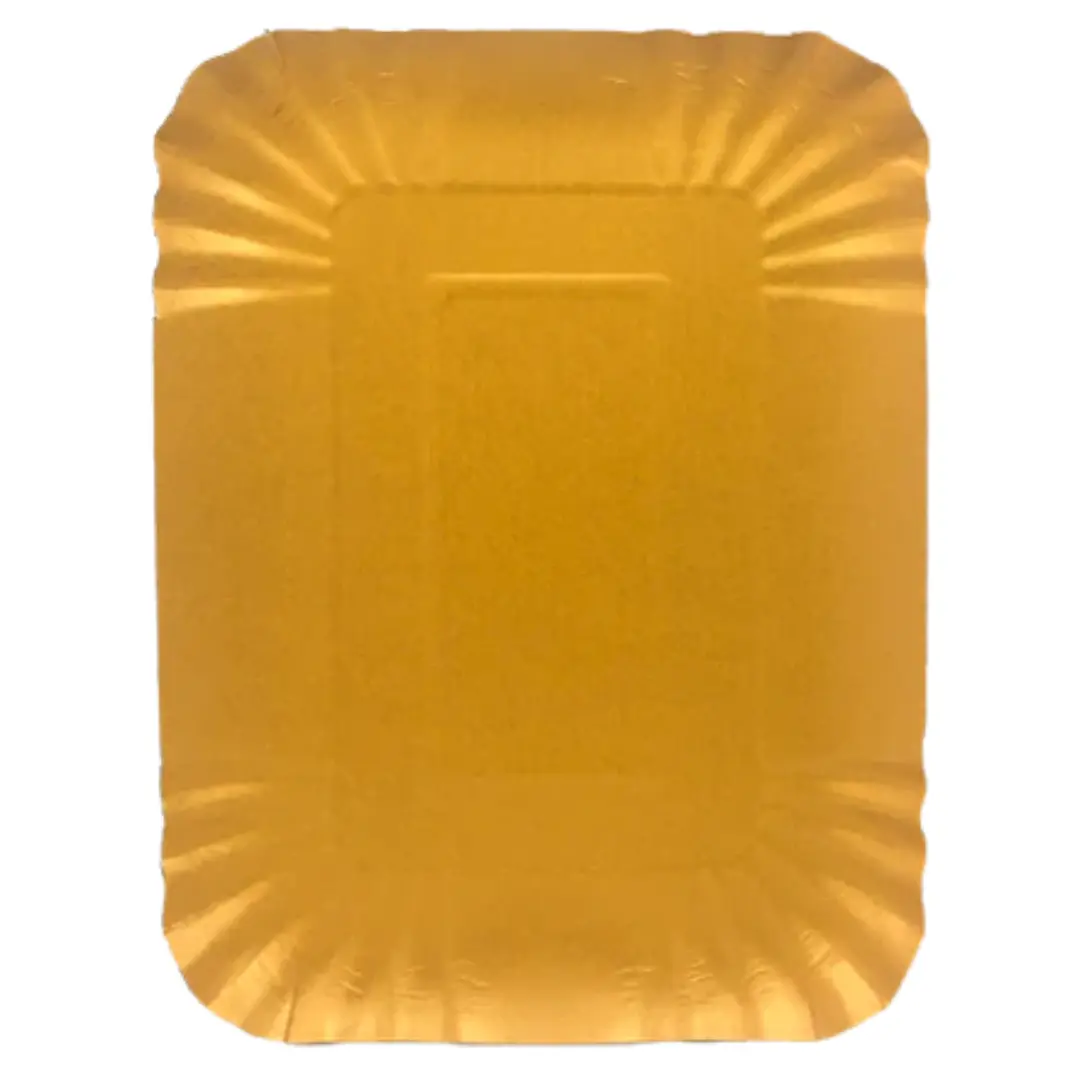 Bandeja rectangular G. 35x25 dorada un