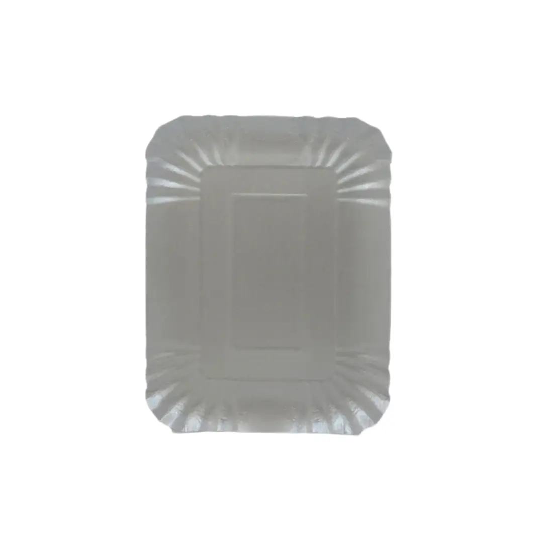 Bandeja rectangular 24.5x17.5 plateada un