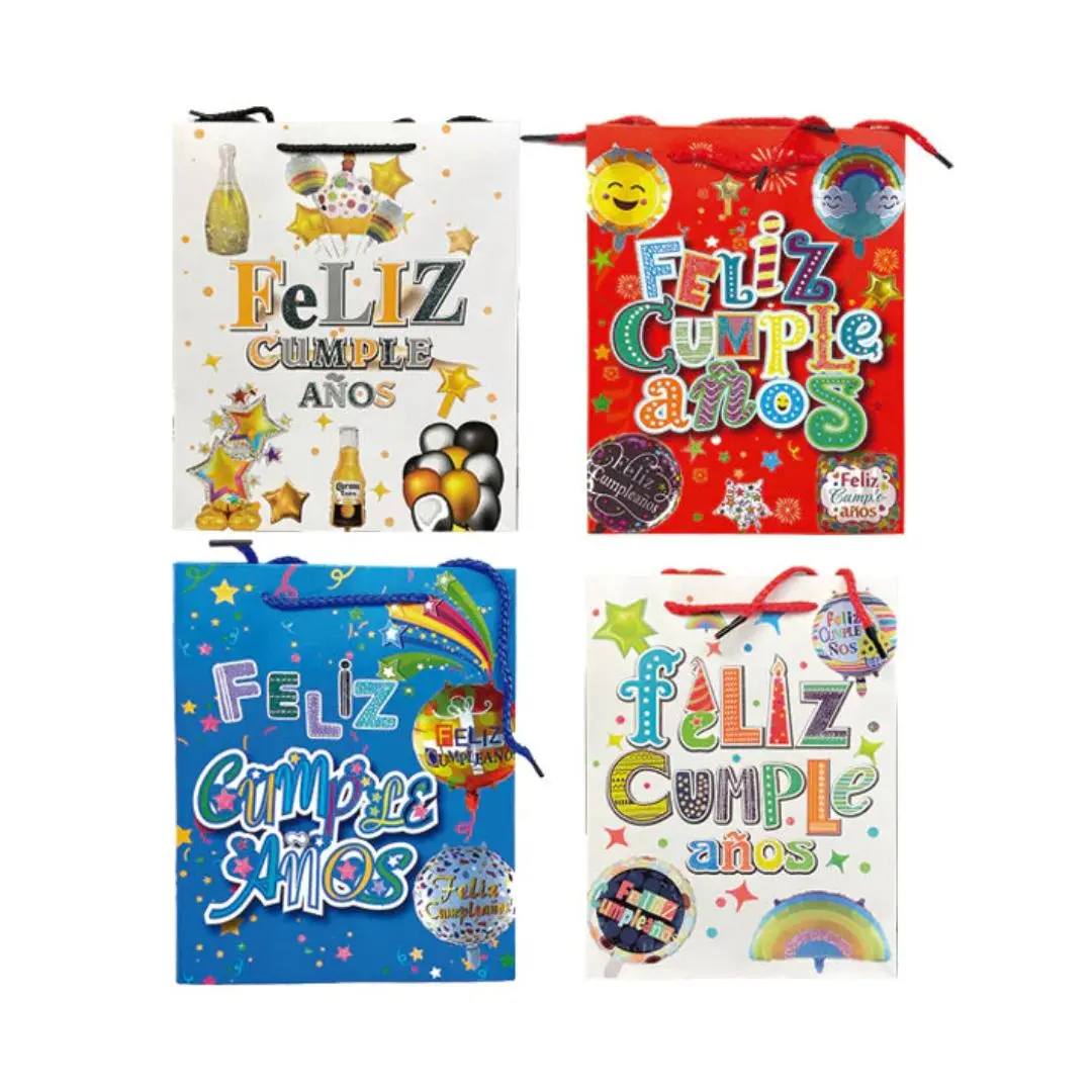 Bolsa de regalo FC colores 18x24cm un