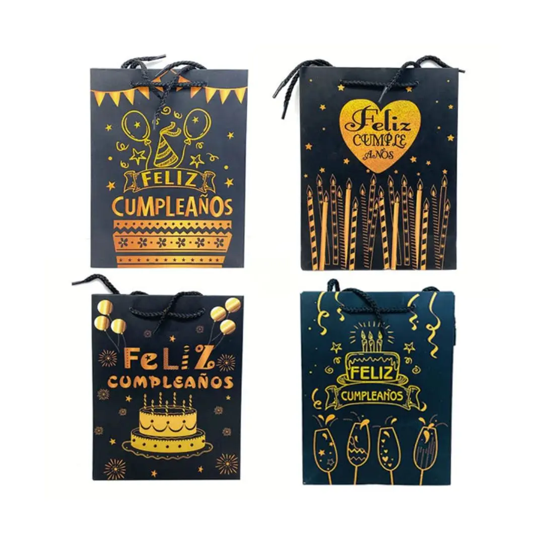 Bolsa de regalo FC negra 18x24cm un