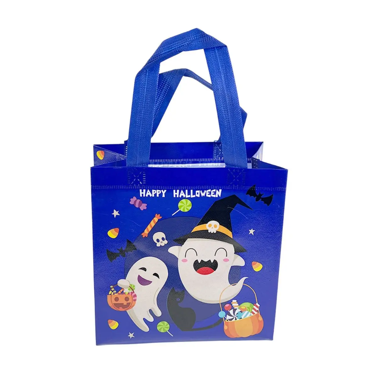 Bolsa tela plástica 28x20x11cm azul un