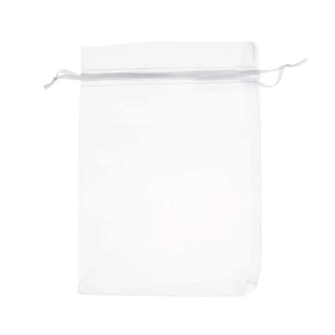 Bolsa organza blanca 12x17cm un
