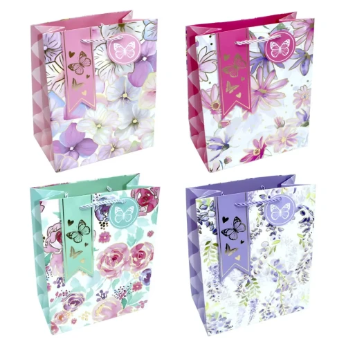 Bolsa de regalo mariposa 26x32cm un