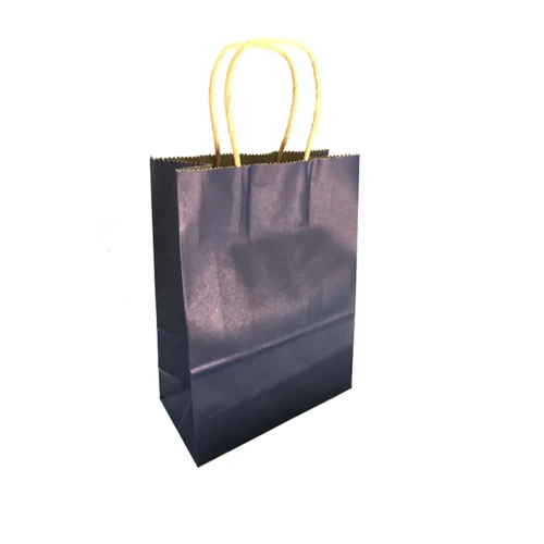 Bolsa de regalo kraft azul marino un