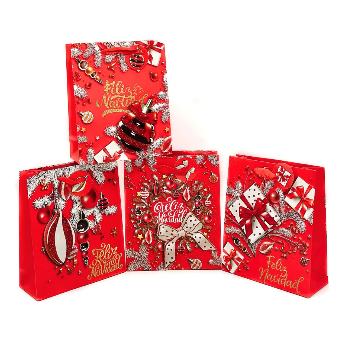 Bolsa regalo navidad 30x40cm un
