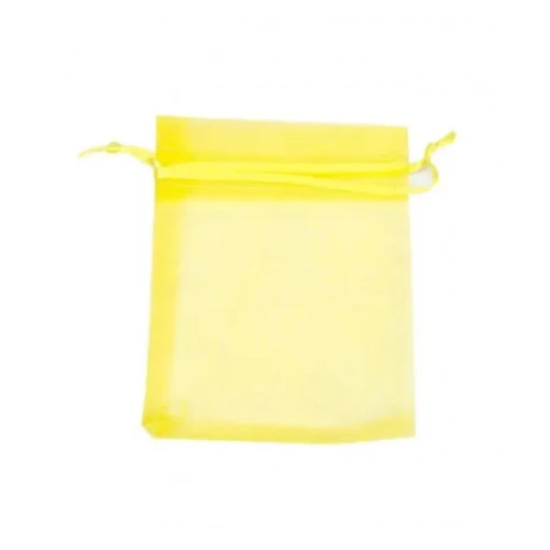 Bolsa organza amarillo 12x17cm un