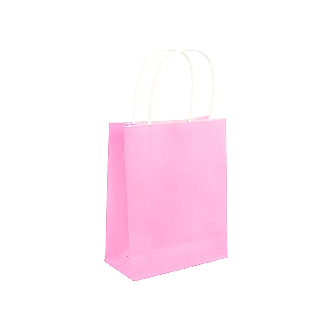 Bolsa de regalo kraft lila pastel un
