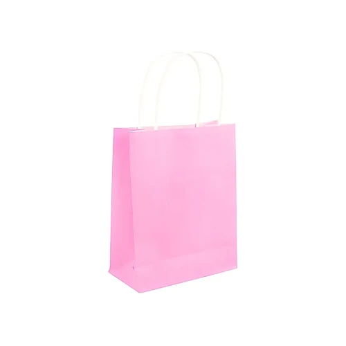 Bolsa de regalo kraft lila pastel un