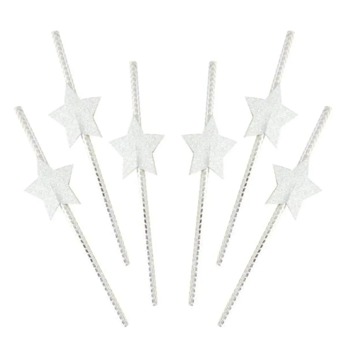 Bombilla estrella plateada un