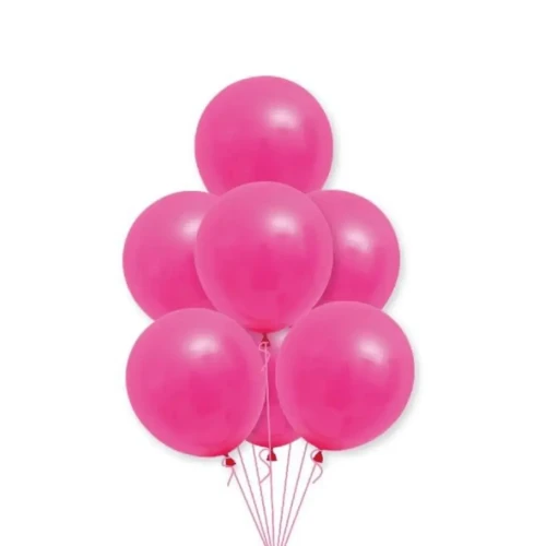 Globos lisos rosados R9 látex 25 un
