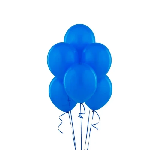 Globos lisos azules R9 látex 25 un