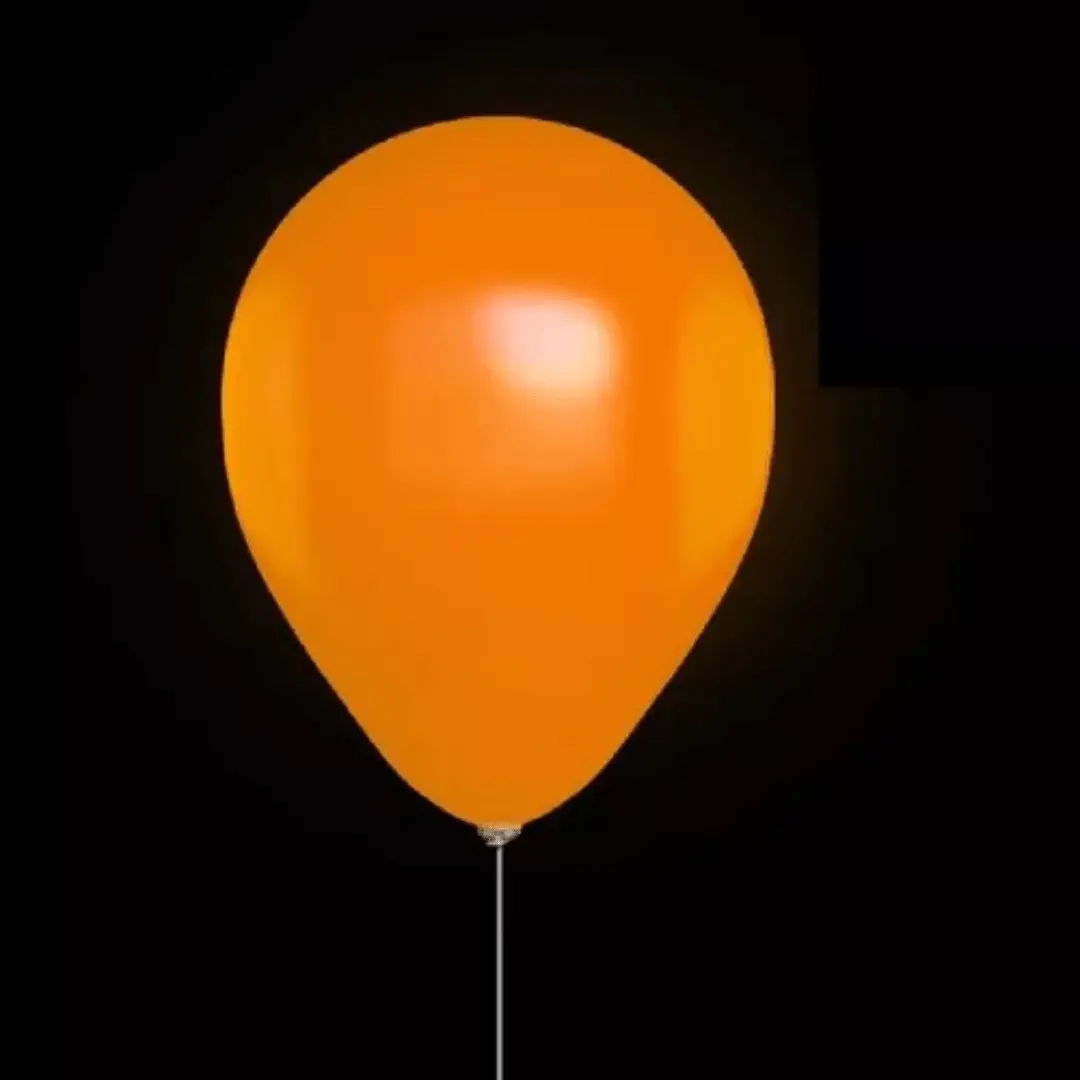 Globos lisos flúor naranjos R9 látex 25un