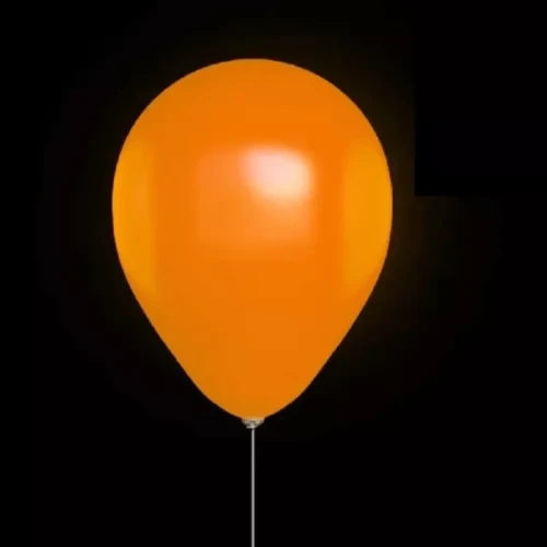 Globos lisos flúor naranjos R9 látex 25un
