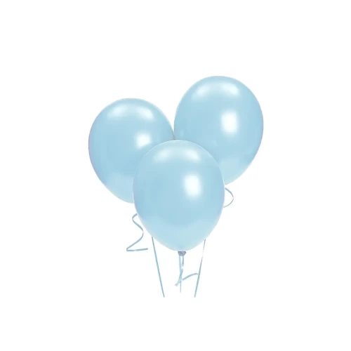Globos lisos celestes R9  látex 25 un