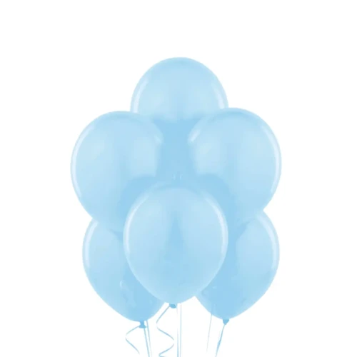 Globos lisos celestes R9  látex 50 un