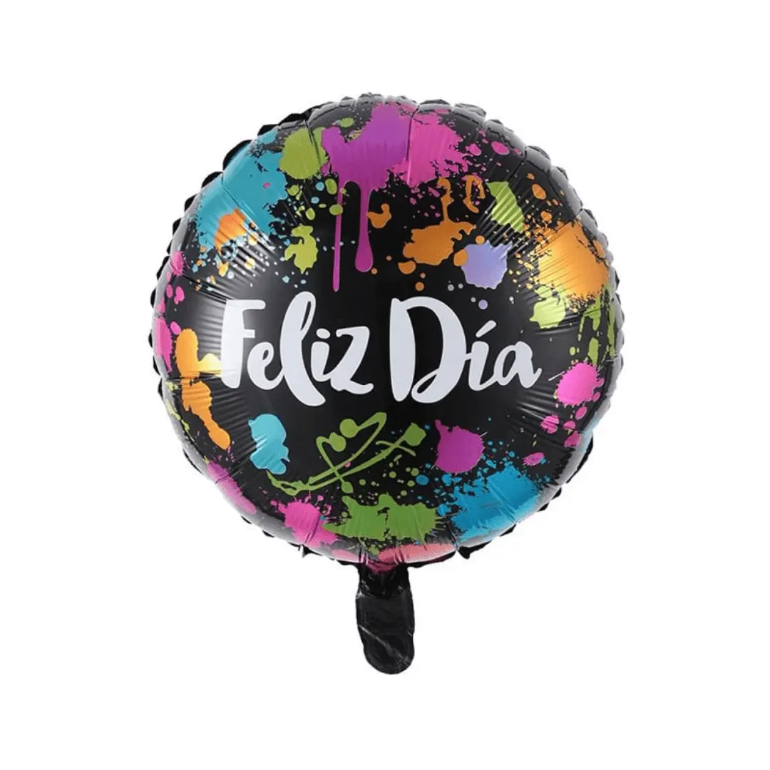 Globo 45cm feliz día pintura un