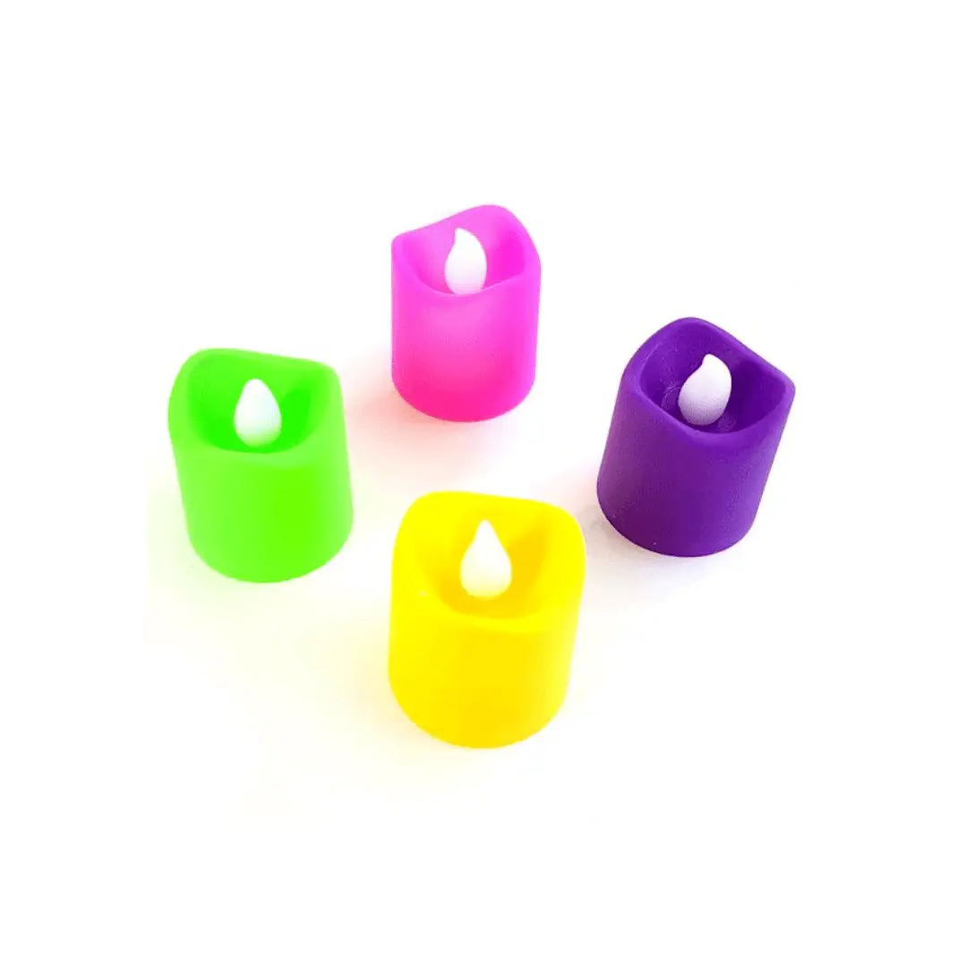 Velón luces led 4un