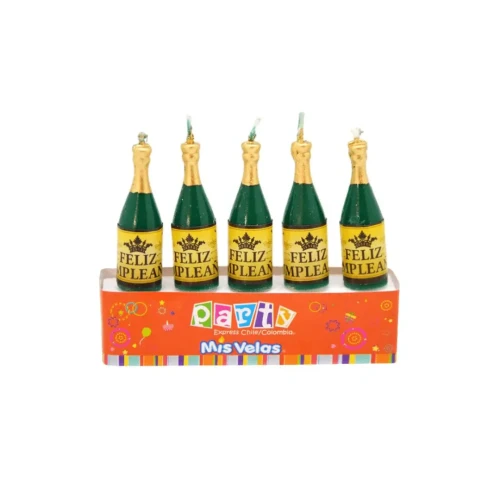 Vela botellas F.C. 5un