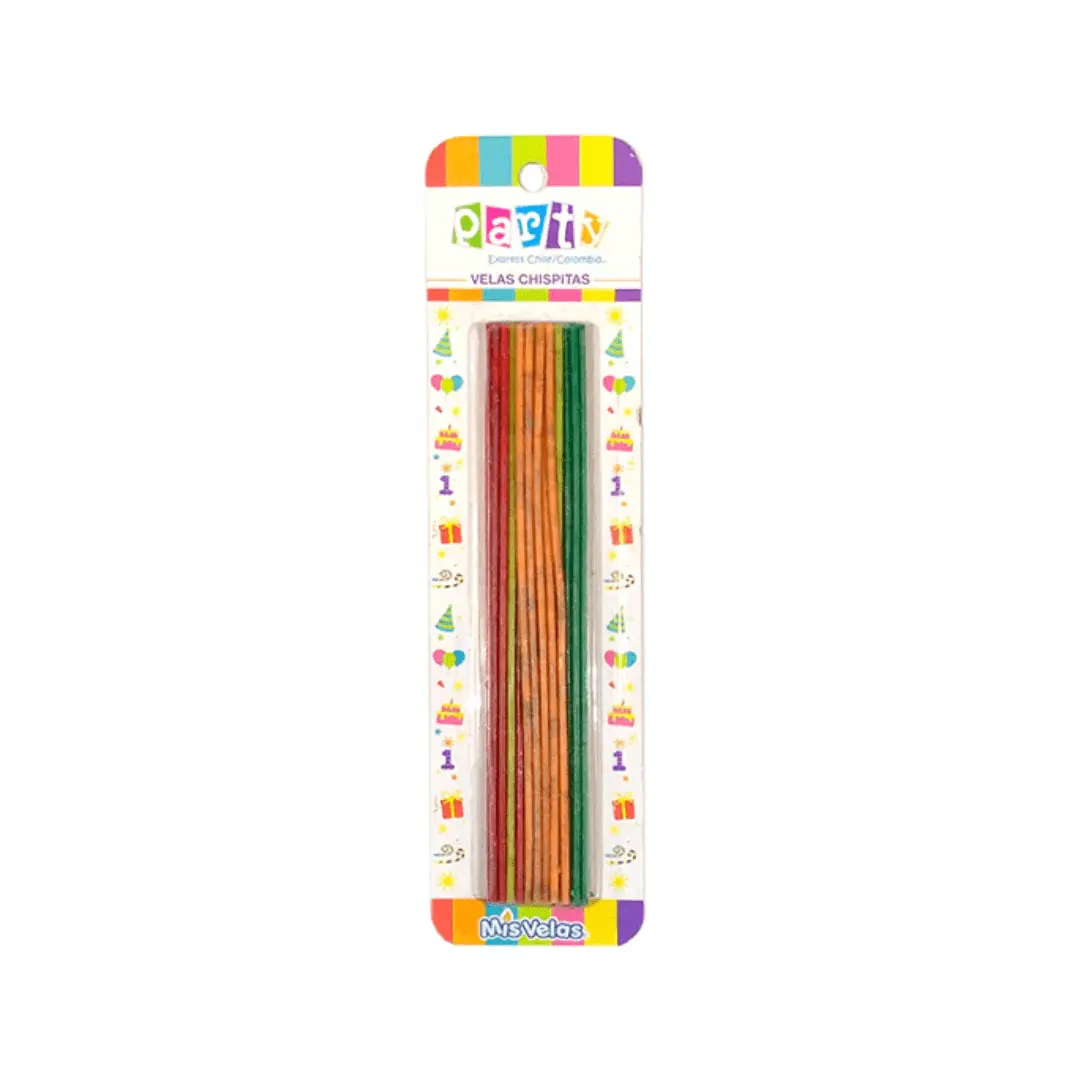 Velas chispitas coctel 24un