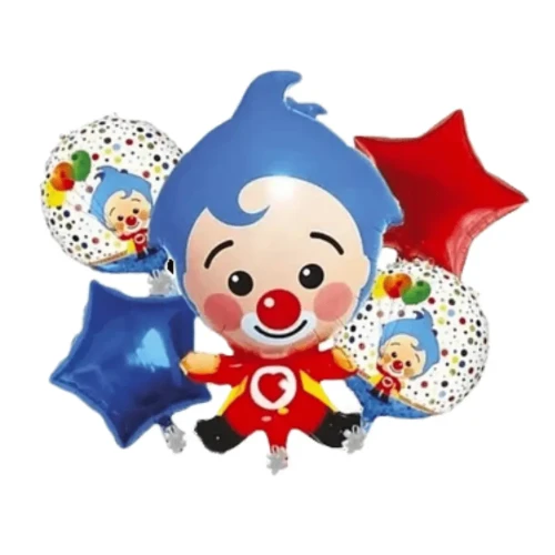 Set 5 globos Plim plim un