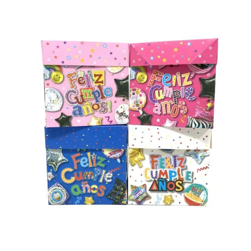 Caja regalo FC globos 15x15cm un