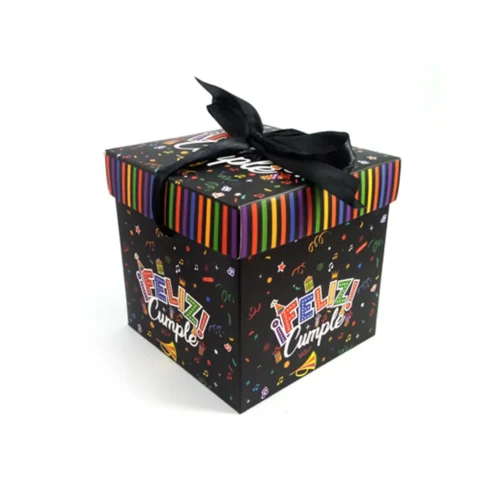 Caja regalo FC negra 15x15cm un