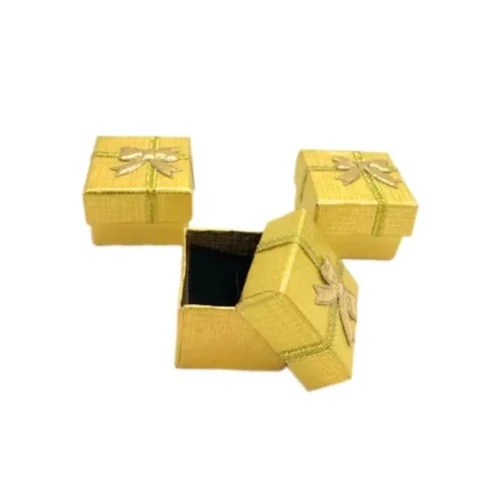 Caja para joyas dorado 4x4cm un