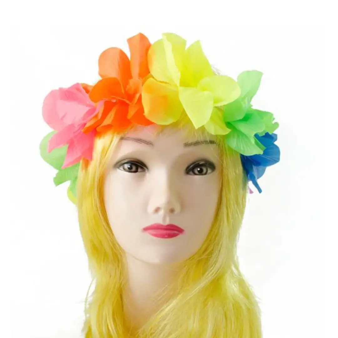 Cintillo hawai flúor multicolor un