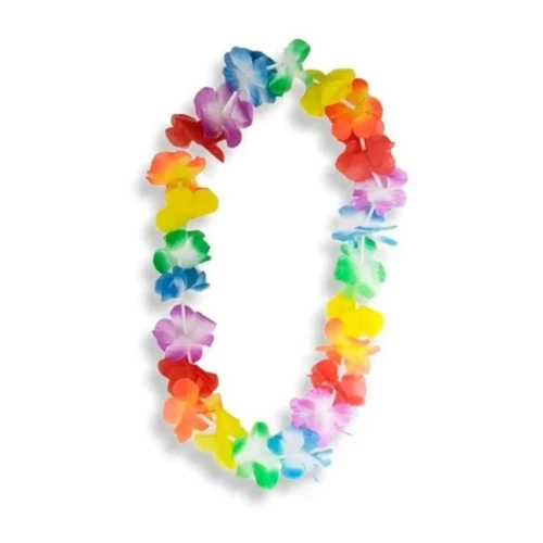 Collar hawaiano surtido y blanco un
