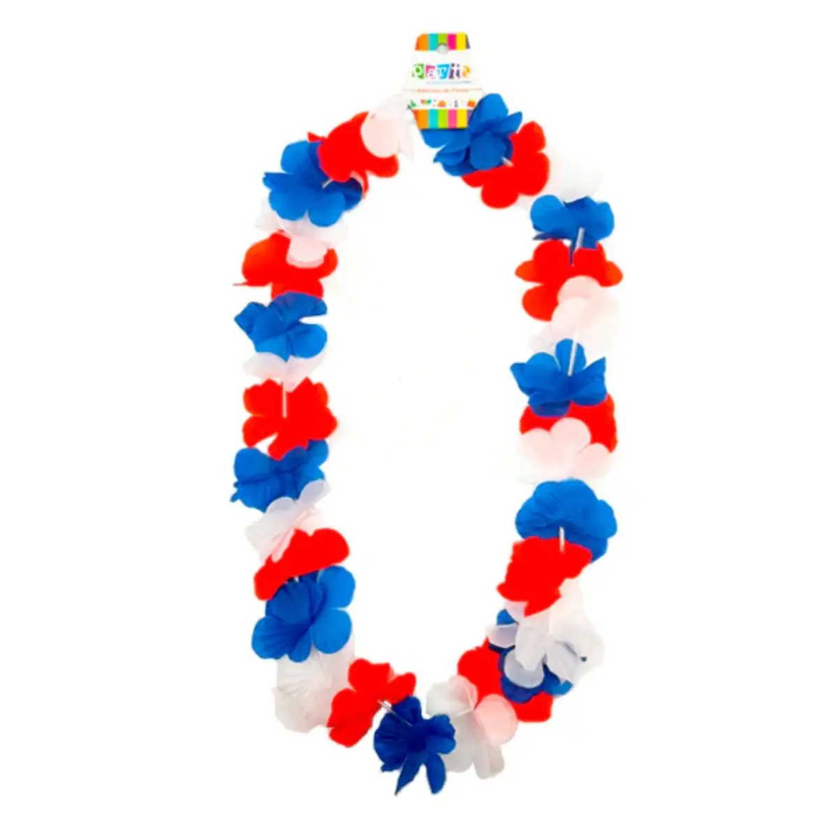 Collar hawaiano tricolor un