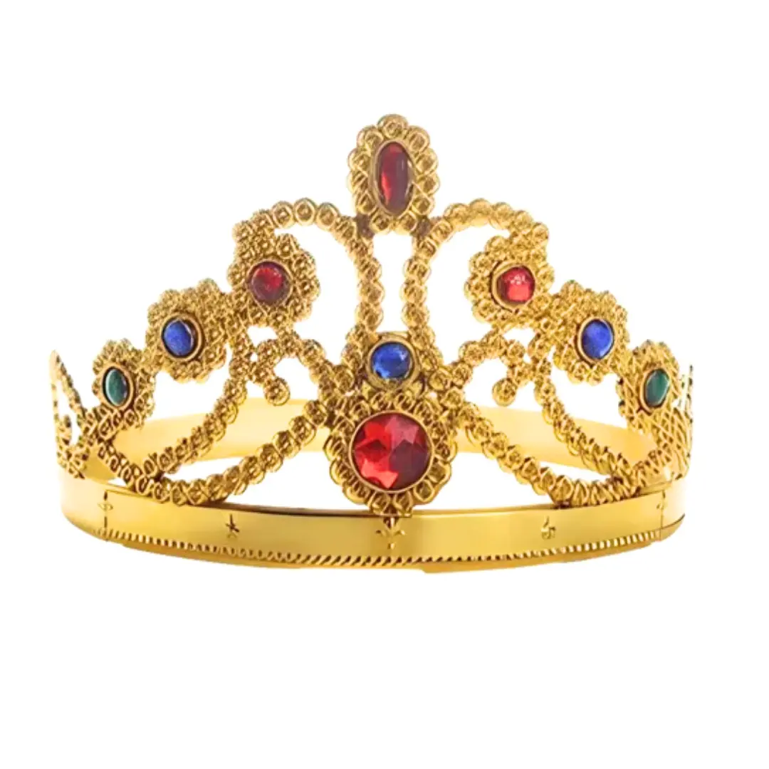 Corona reina dorada un