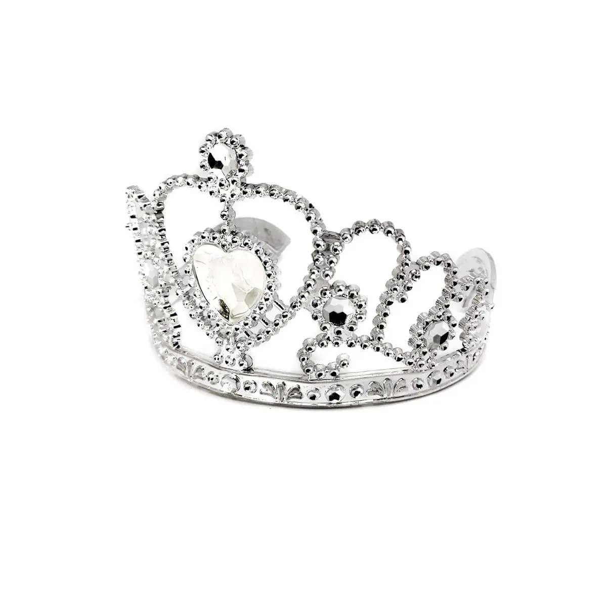 Corona reina corazón plástico un