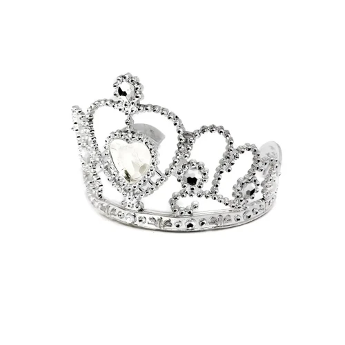Corona reina corazón plástico un