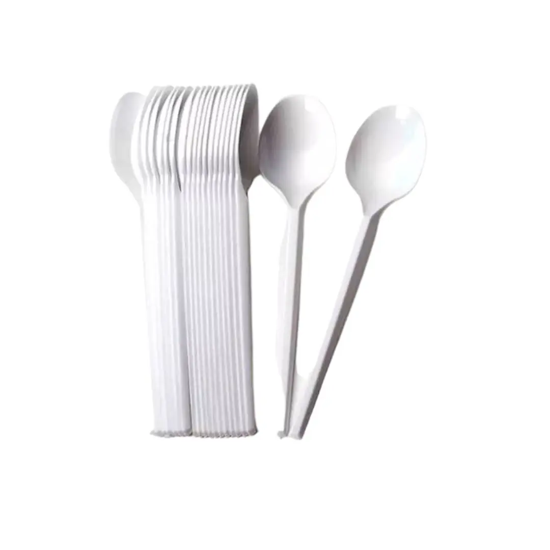 Cuchara blanca 100un