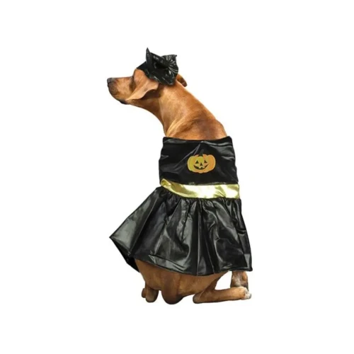 Disfraz para perro pequeño falda negra y cuernos un