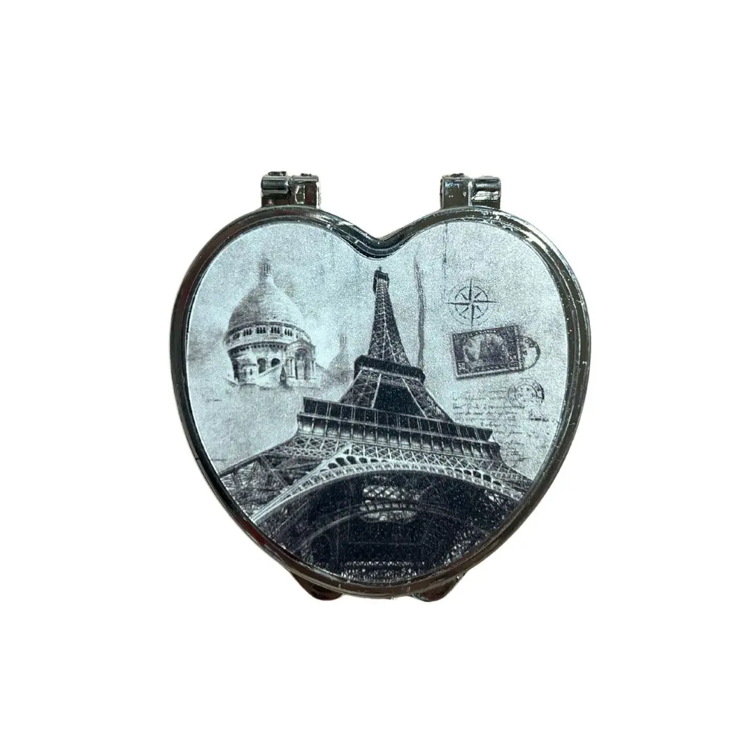 Espejo de cartera corazón Paris un