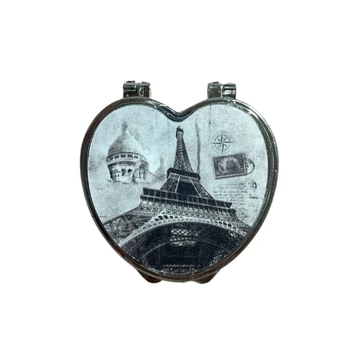 Espejo de cartera corazón Paris un