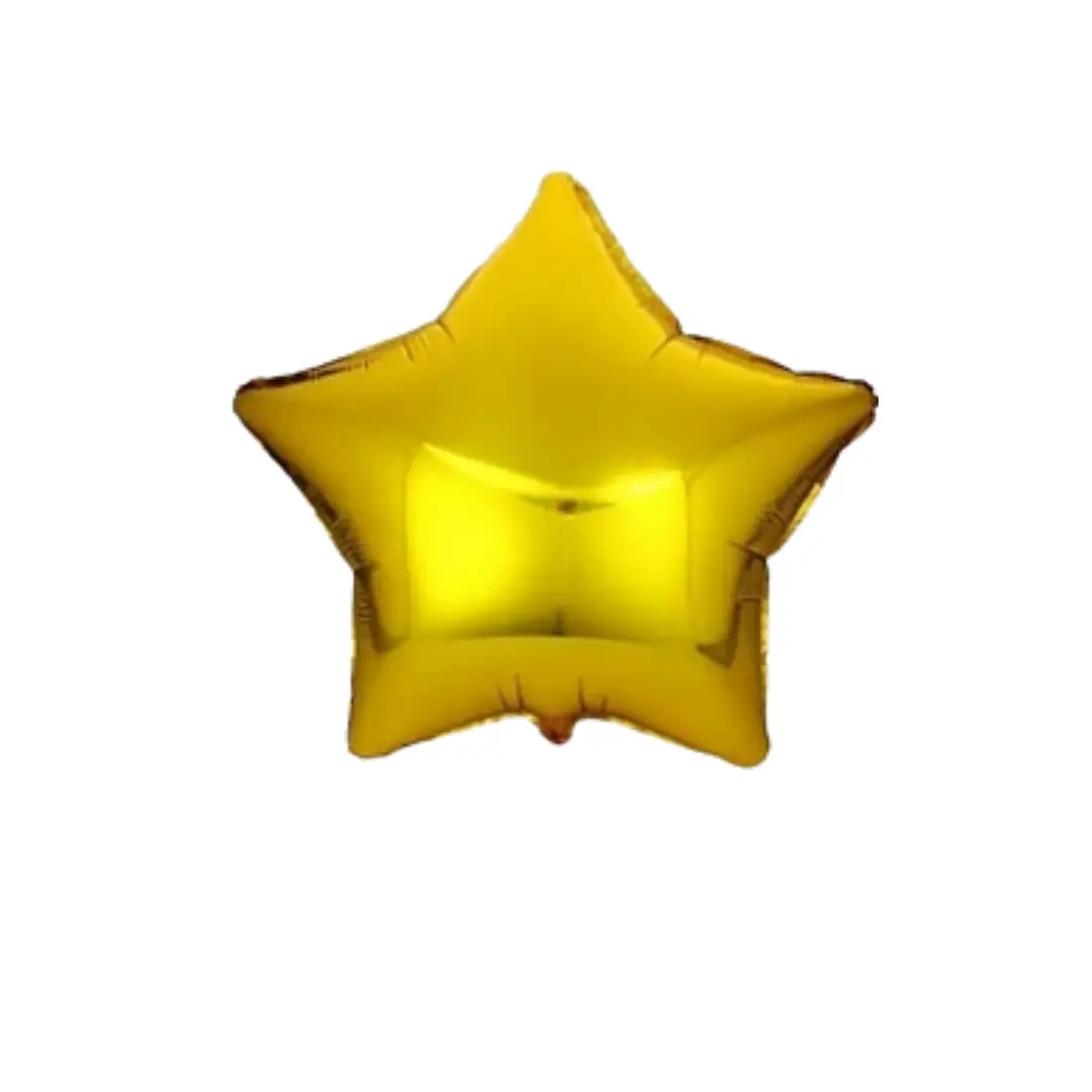 Globo 22cm estrella dorada un