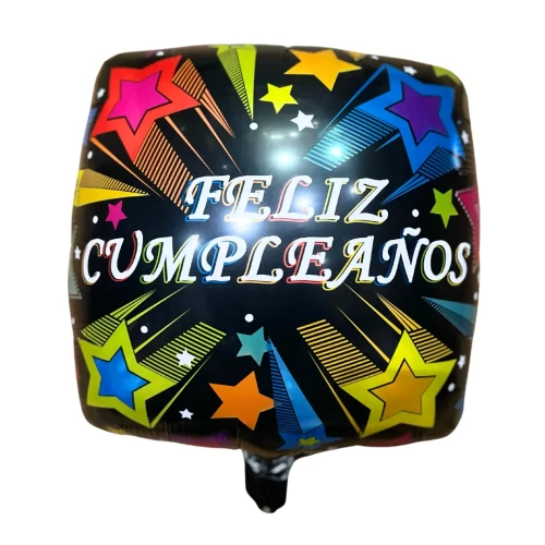 Globo 45cm FC cuadrado negro un