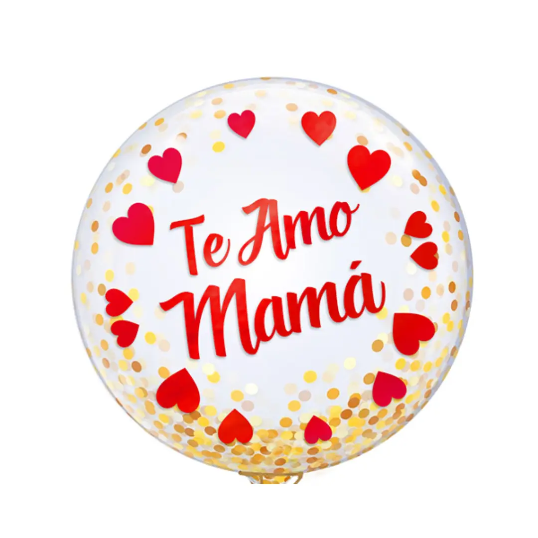 Globo 45cm burbuja te amo mamá un